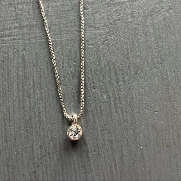 Pilgrim Silver Tone Tiny Pendant Necklace - Picture 6 of 10